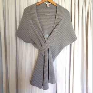 Gray Sundance shrug/scarf